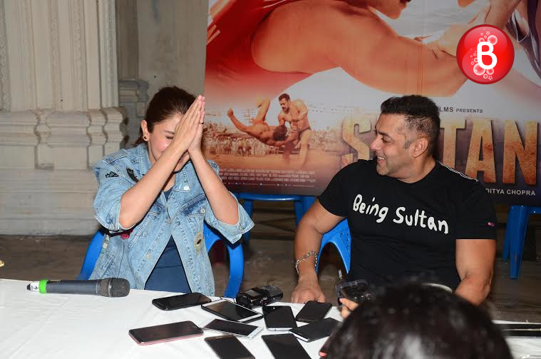 Salman Khan and Anushka Sharma at 'Sultan' success press conference
