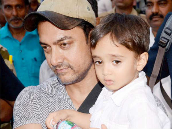 Aamir Khan with son Azad