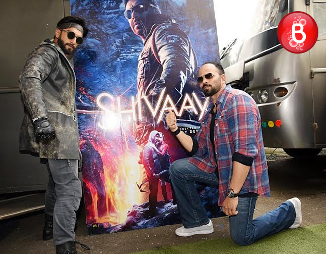 Ranveer Singh and Rohit Shetty snapped at Ajay Devgn's office