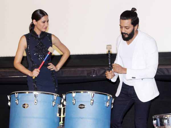Riteish Deshmukh and Nargis Fakhri at Banjo trailer launch