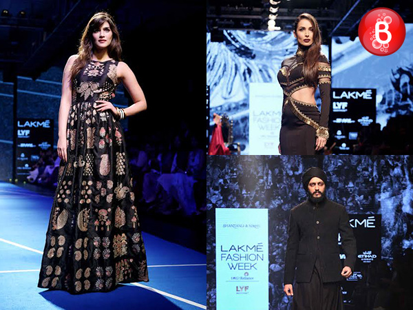 Kriti Sanon, Riteish Deshmukh and Malaika Arora Khan snapped at Lakme Fashion Week 2016