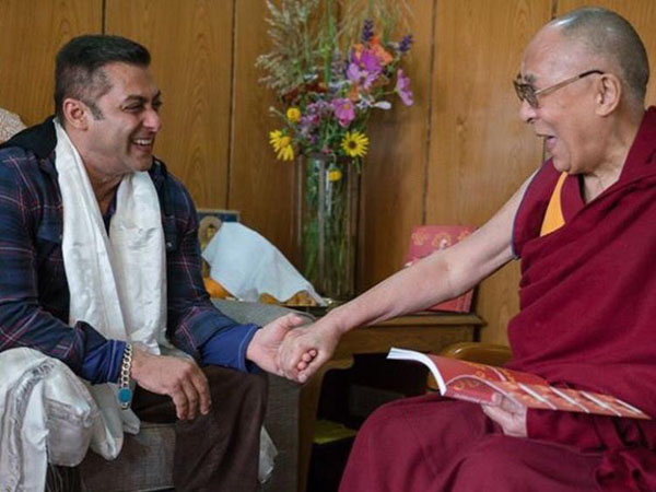SalmanKhan and Dalai Lama