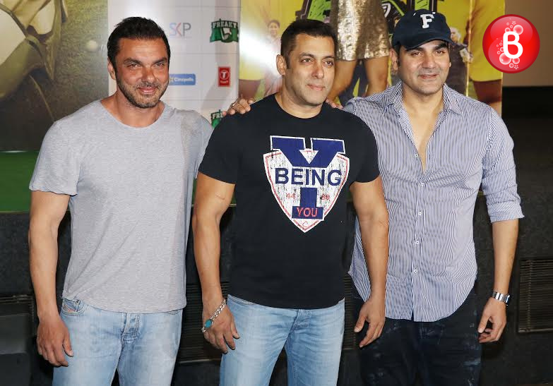 Salman Khan and Sohail Khan at trailer launch of 'Freaky Ali'