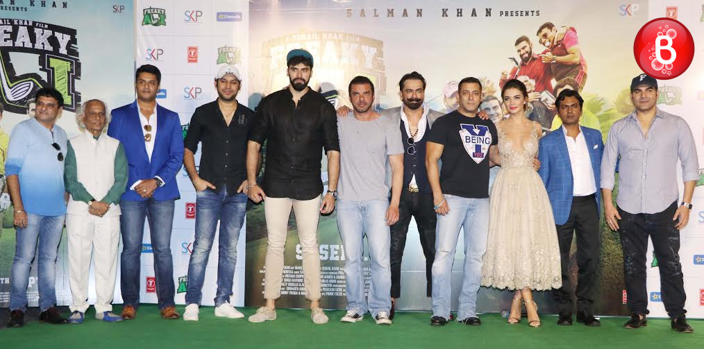 Salman Khan and Nawazuddin Siddiqui at trailer launch of 'Freaky Ali'