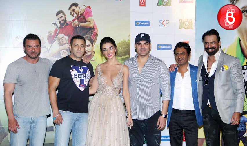 Salman Khan and Nawazuddin Siddiqui at trailer launch of 'Freaky Ali'
