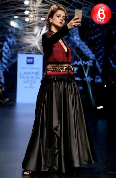 Kangana Ranaut snapped at Lakme Fashion Week 2016