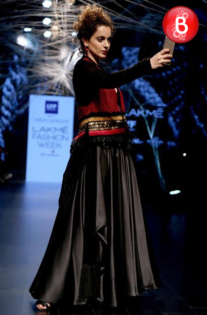 Kangana Ranaut snapped at Lakme Fashion Week 2016