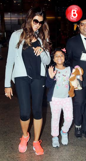 Sushmita Sen is snapped at airport with her daughters Renee and Alisah