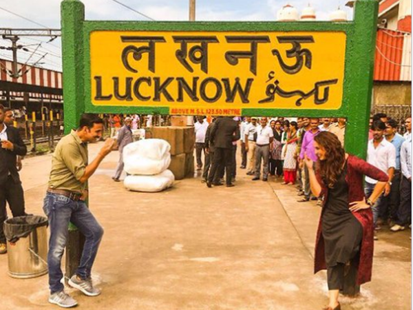 Akshay Kuma and Huma Qureshi in Lucknow