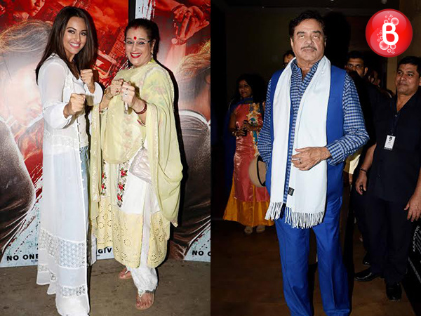 Sonakshi Sinha's parents attend the special screening of 'Akira'