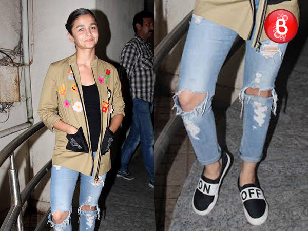 Alia Bhatt snapped after a movie outing