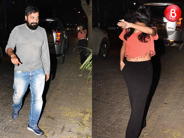 Anurag Kashyap is snapped with a mystery girl at Vikas Bahl's Diwali party