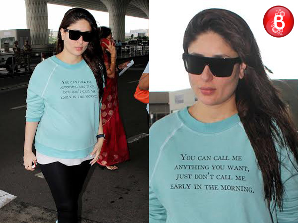 Kareena Kapoor Khan shares a message written on her T-shirt