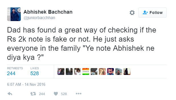 Abhishek Bachchan parody account Twitter