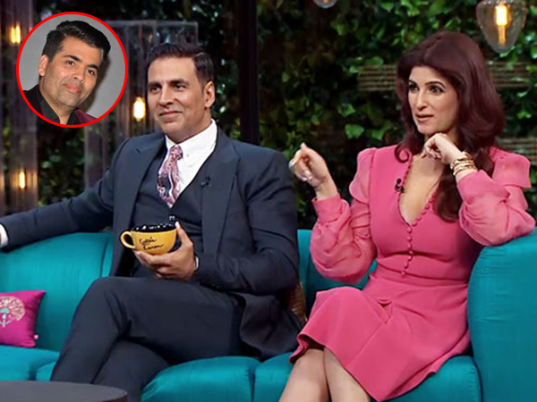 Akshay Kumar and Twinkle Khanna on Karan Johar's talk show