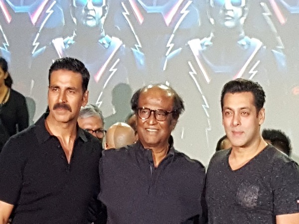 Akshay Kumar, Rajinikanth, and Salman Khan