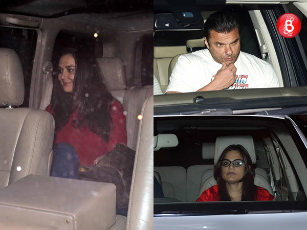 Preity Zinta, Sohail Khan and Alvira Khan Agnihotri are snapped arriving at Helen’s birthday bash
