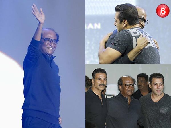 Rajinikanth, Salman Khan and Akshay Kumar are snapped at '2.0' first look launch
