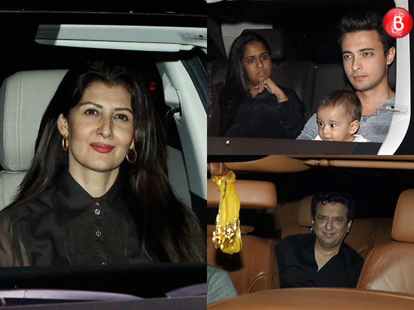 Sangeeta Bijlani, Arpita Khan Sharma with family snapped arriving at Salim Khan's birthday bash