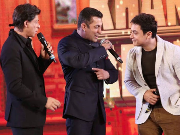 Shah Rukh Khan, Salman Khan, Aamir Khan