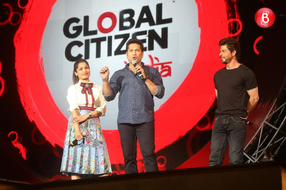 Freida Pinto, Sachin Tendulkar, Shah Rukh Khan Global Citizen Festival 2016