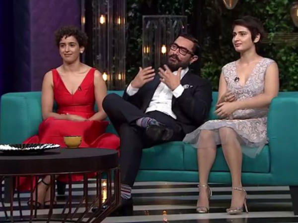 Aamir Khan with Fatima Sana Shaikh and Sanya Malhotra