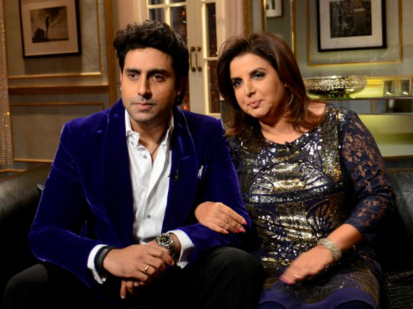 Abhishek Bachchan and Farah Khan