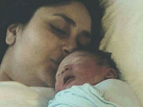 Kareena Kapoor with her baby