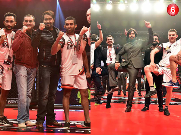 Ajay Devgn and Randeep Hooda snapped at Super Fight League opening ceremony