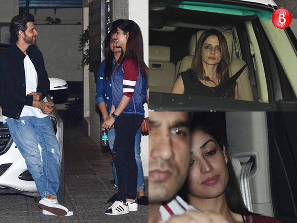 Sussanne Khan and Yami Gautam are snapped at Hrithik Roshan's party for ‘Kaabil’