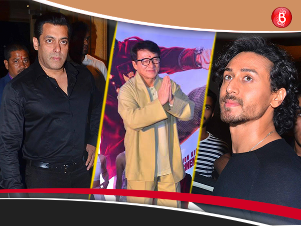 Salman Khan and Tiger Shroff are snapped at Jackie Chan's 'KungFu Yoga' promotional event