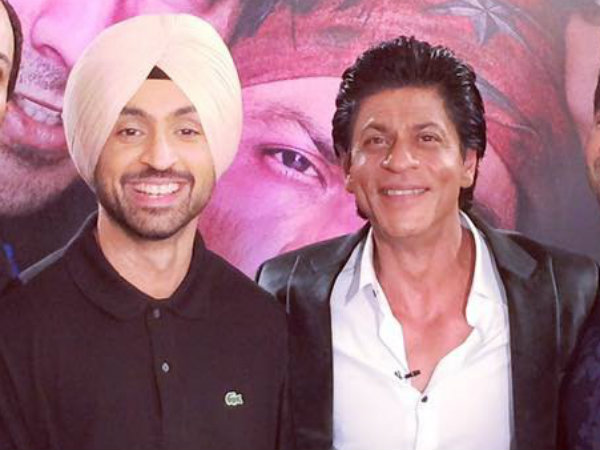 Shah Rukh Khan and Diljit Dosanjh
