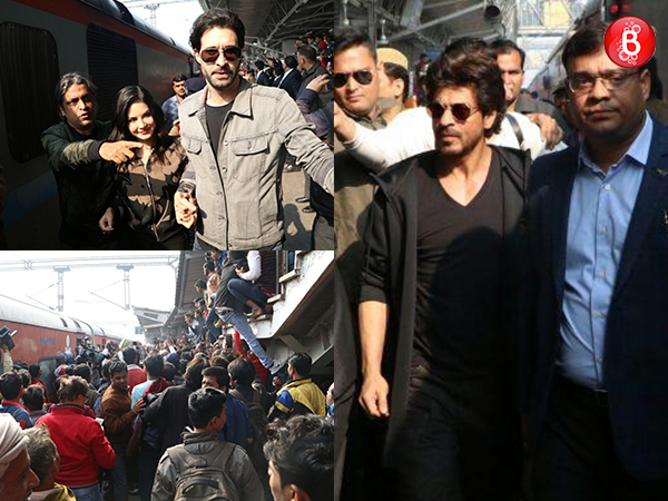 Shah Rukh Khan, Sunny Leone and team ‘Raees’ reach Delhi