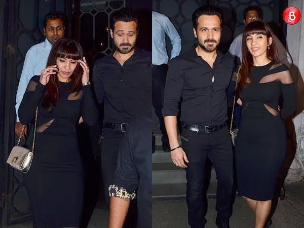 Emraan Hashmi and Parveen Shahani are snapped after their dinner outing