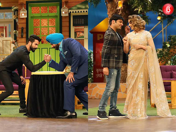 Shahid Kapoor and Kangana Ranaut on Kapil Sharma’s show for 'Rangoon'