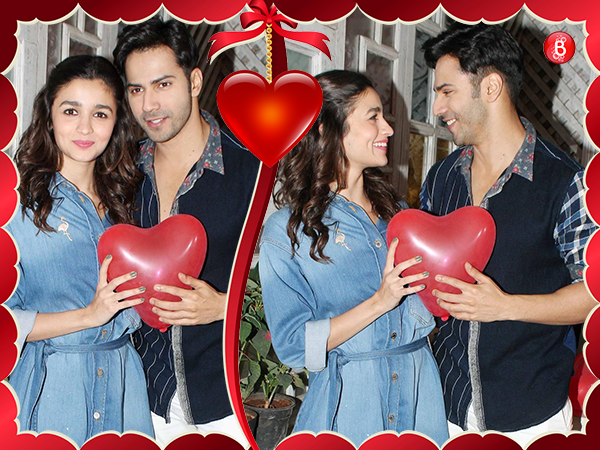 Varun Dhawan and Alia Bhatt are snapped at the photoshoot done for Valentine's Day