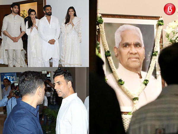 Suniel Shetty's father's ‘chautha’ ceremony pictures