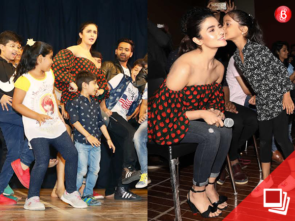 Alia Bhatt snapped during a event in a school