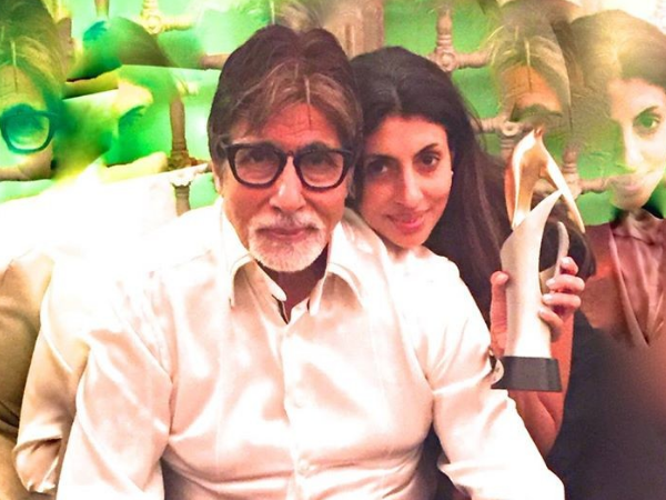 Amitabh Bachchan with daughter Shweta Nanda