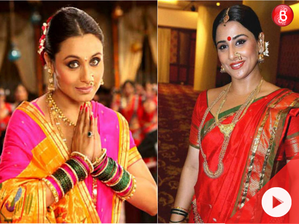 Bollywood actresses in Nauvari saree