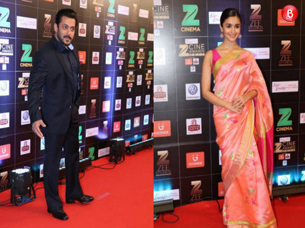 Salman Khan, Alia Bhatt at Zee Cine Awards