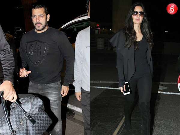 Salman Khan and Katrina Kaif snapped leaving for Austria at Mumbai airport