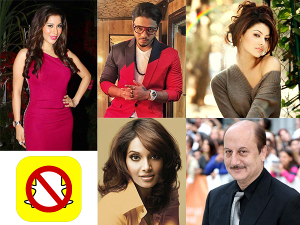 Bollywood celebs react to Snapchat row