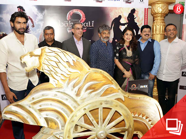 Rana Daggubati, SS Rajamouli, Ramya Krishnan and others at 'The Rise of Sivagami' book launch