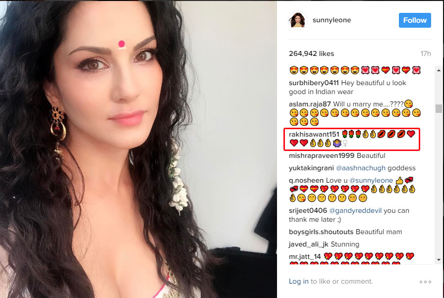 Is Rakhi Sawant trying to repair her terms with Sunny Leone?