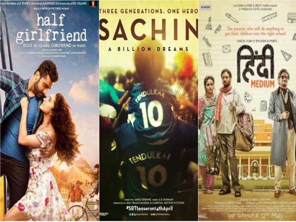 Half Girlfriend, Sachin A Billion Dreams, Hindi Medium