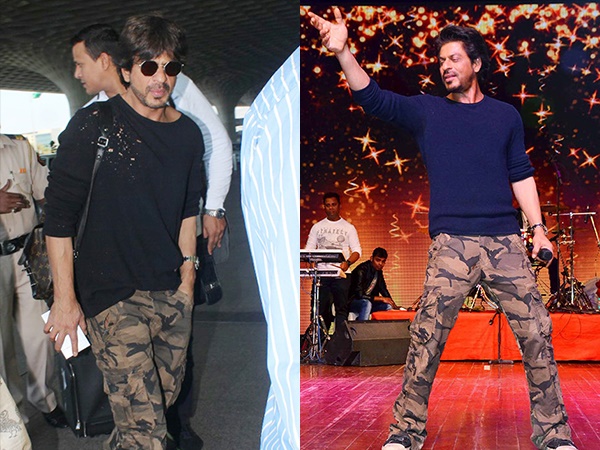 Shah Rukh Khan in military pants fashion