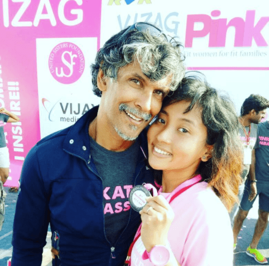 Milind Soman and girlfriend Ankita Konwar