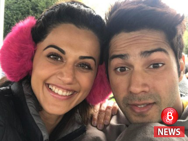Varun Dhawan and Taapsee Pannu’s workout picture