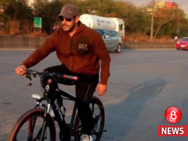 salman khan rides being human cycle